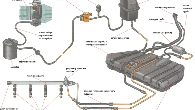 Диагностика и ремонт системы питания автомобиля ВАЗ-2114